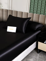 [أسود] SilkSilky-SA 25Momme الحرير الخالص Bedding Set 004