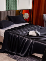 [أسود] SilkSilky-SA 25Momme الحرير الخالص Bedding Set 004