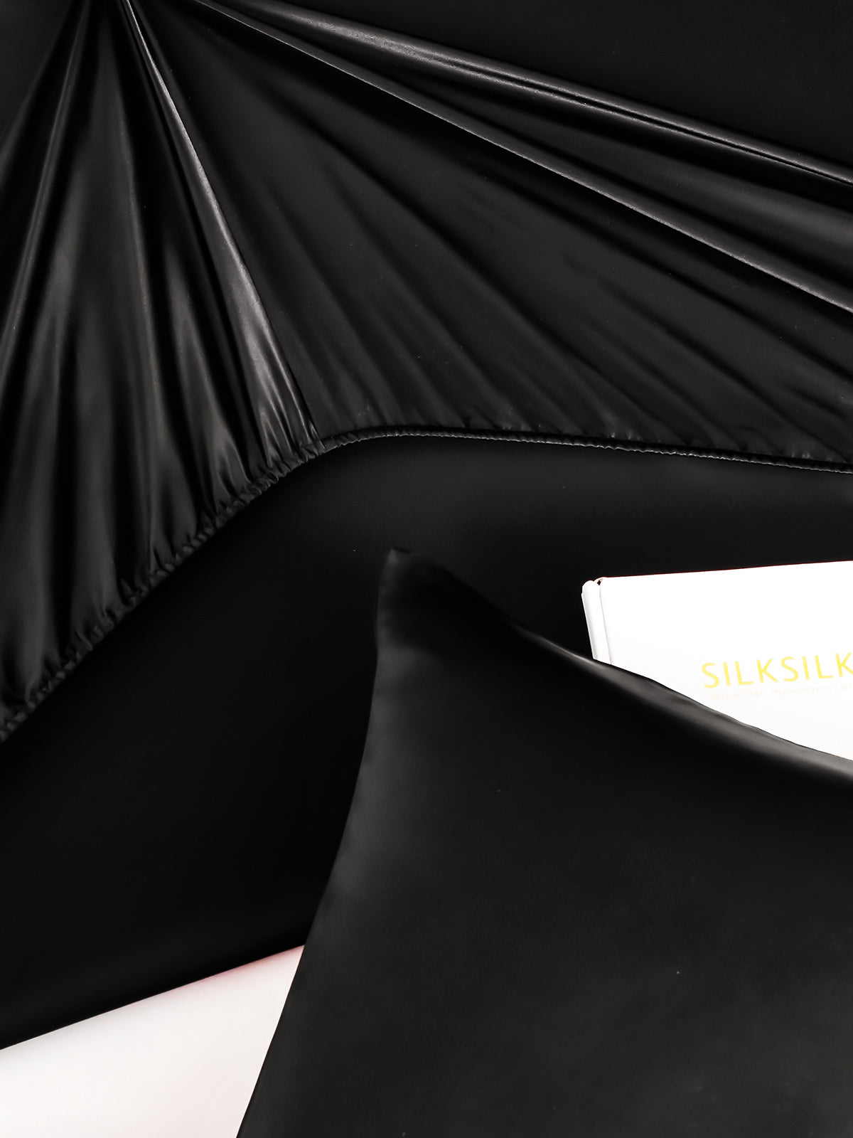 [أسود] SilkSilky-SA 25Momme الحرير الخالص Bedding Set 005