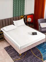 [أبيض] SilkSilky-SA 25Momme الحرير الخالص Bedding Set 001