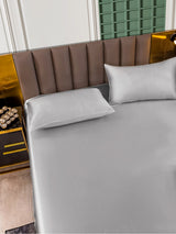 [فضة] SilkSilky-SA 25Momme الحرير الخالص Bedding Set 003