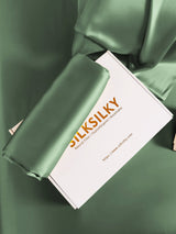 [أخضر رمادي] SilkSilky-SA 30Momme أغطية الوسائد 003