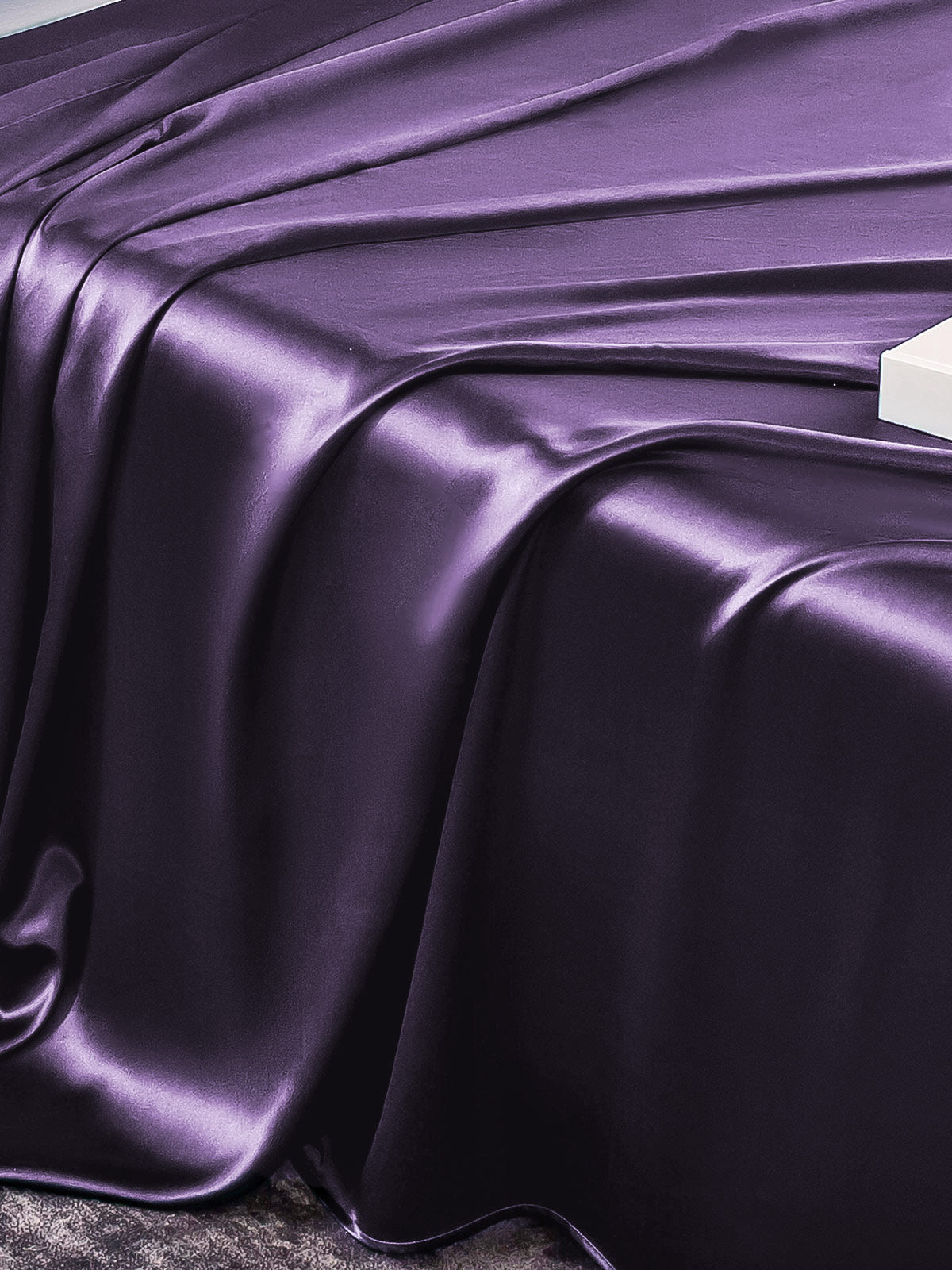 [الأرجواني الداكن] SilkSilky-SA 25Momme الحرير الخالص Bedding Set 005