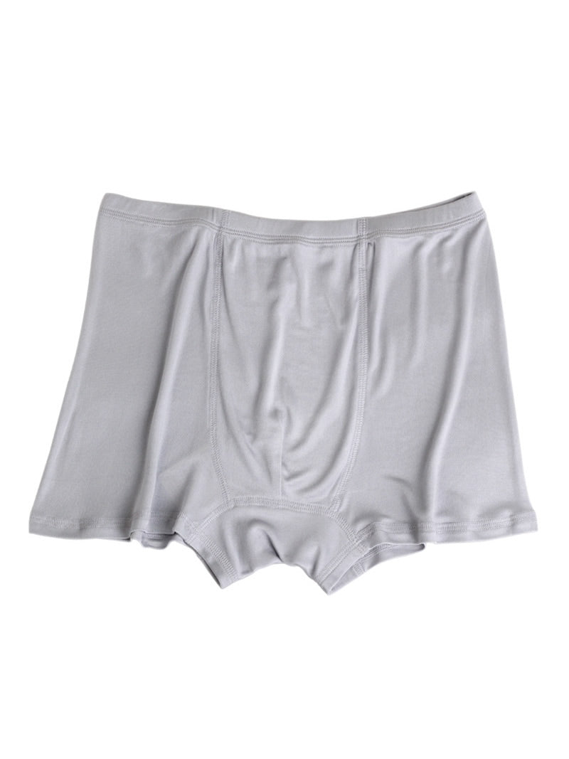 [رمادي] SilkSilky-SA محبوك الحرير Mens Underwear 004