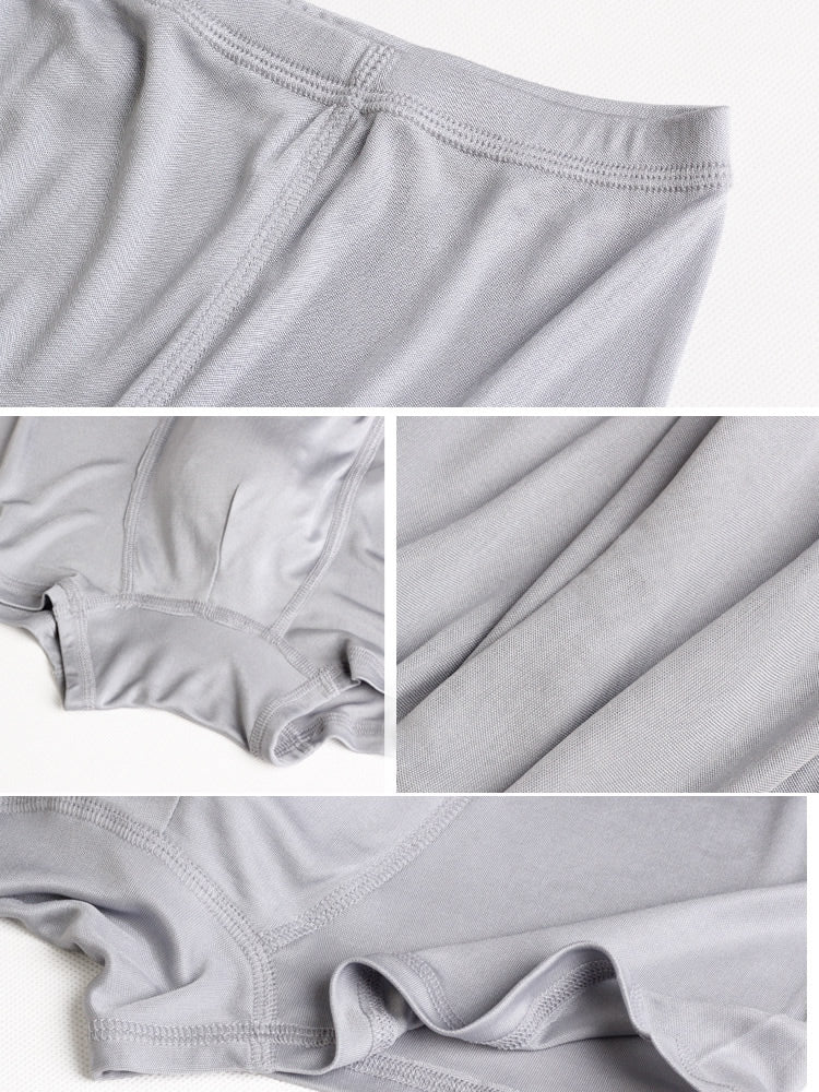 [رمادي] SilkSilky-SA محبوك الحرير Mens Underwear 005
