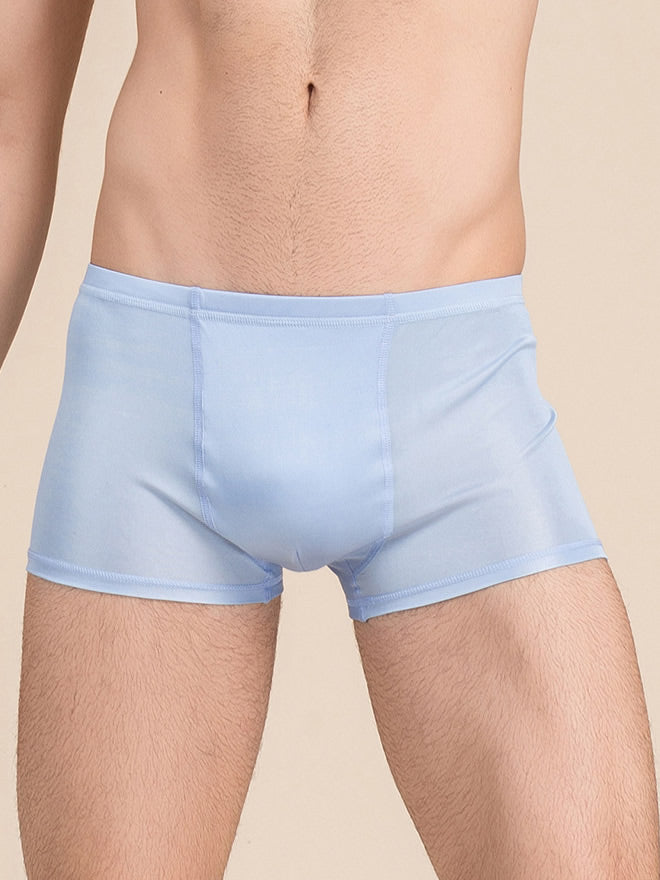 SilkSilky SA محبوك الحرير Mens Underwear أزرقفاتح 001