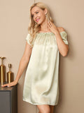 SilkSilky-SA-Silk-Cap-Sleeve-Nightgown-نعناع-004