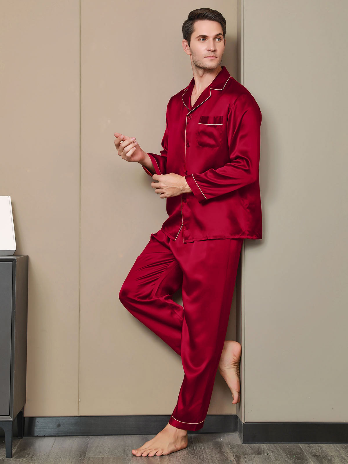 SilkSilky-SA-Silk-Long-Sleeve-Mens-Pajamas-خمر-003