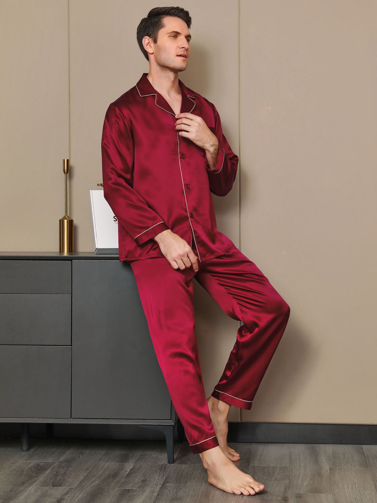 SilkSilky-SA-Silk-Long-Sleeve-Mens-Pajamas-خمر-004