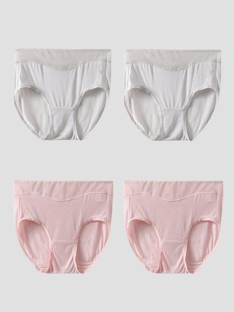 [رمادي فاتح+وردي فاتح] SilkSilky-SA Silk Panty 003