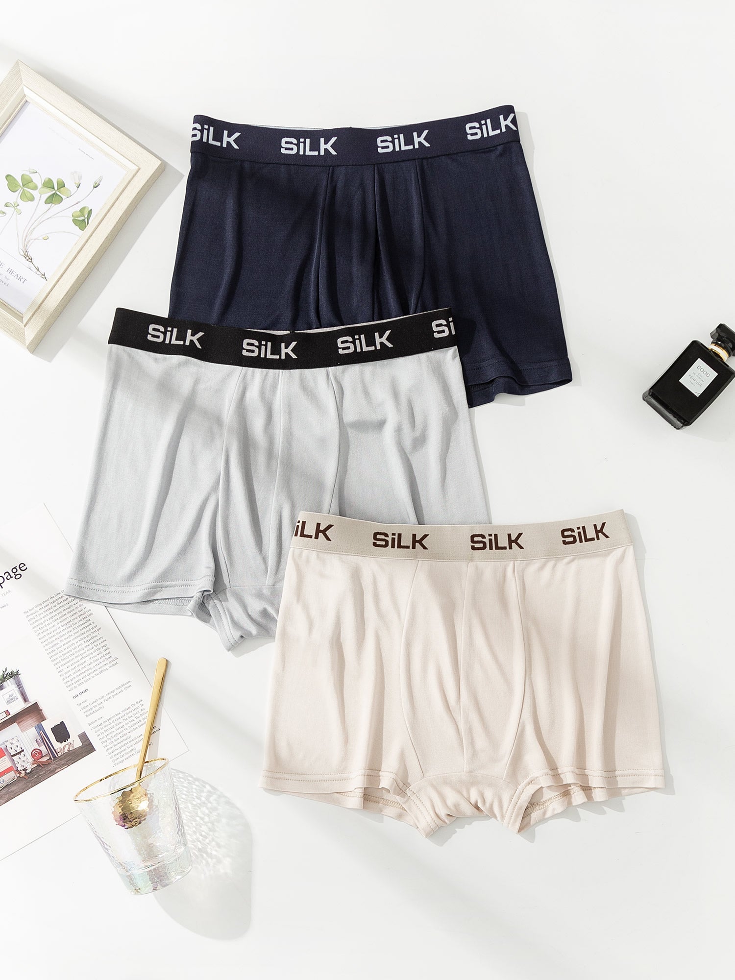 [متعدد] SilkSilky-SA محبوك الحرير Mens Underwear 002