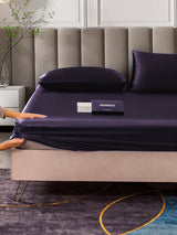 [الأرجواني الداكن] SilkSilky-SA 25Momme الحرير الخالص Bedding Set 004