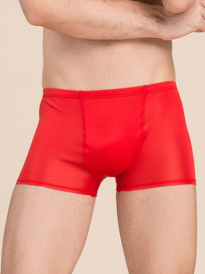 [أحمر] SilkSilky-SA محبوك الحرير Mens Underwear 001