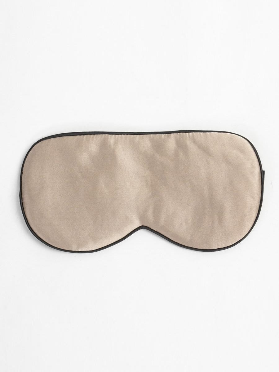 SilkSilky SA 19Momme الحرير الخالص Eye Mask كاكيغامق 005