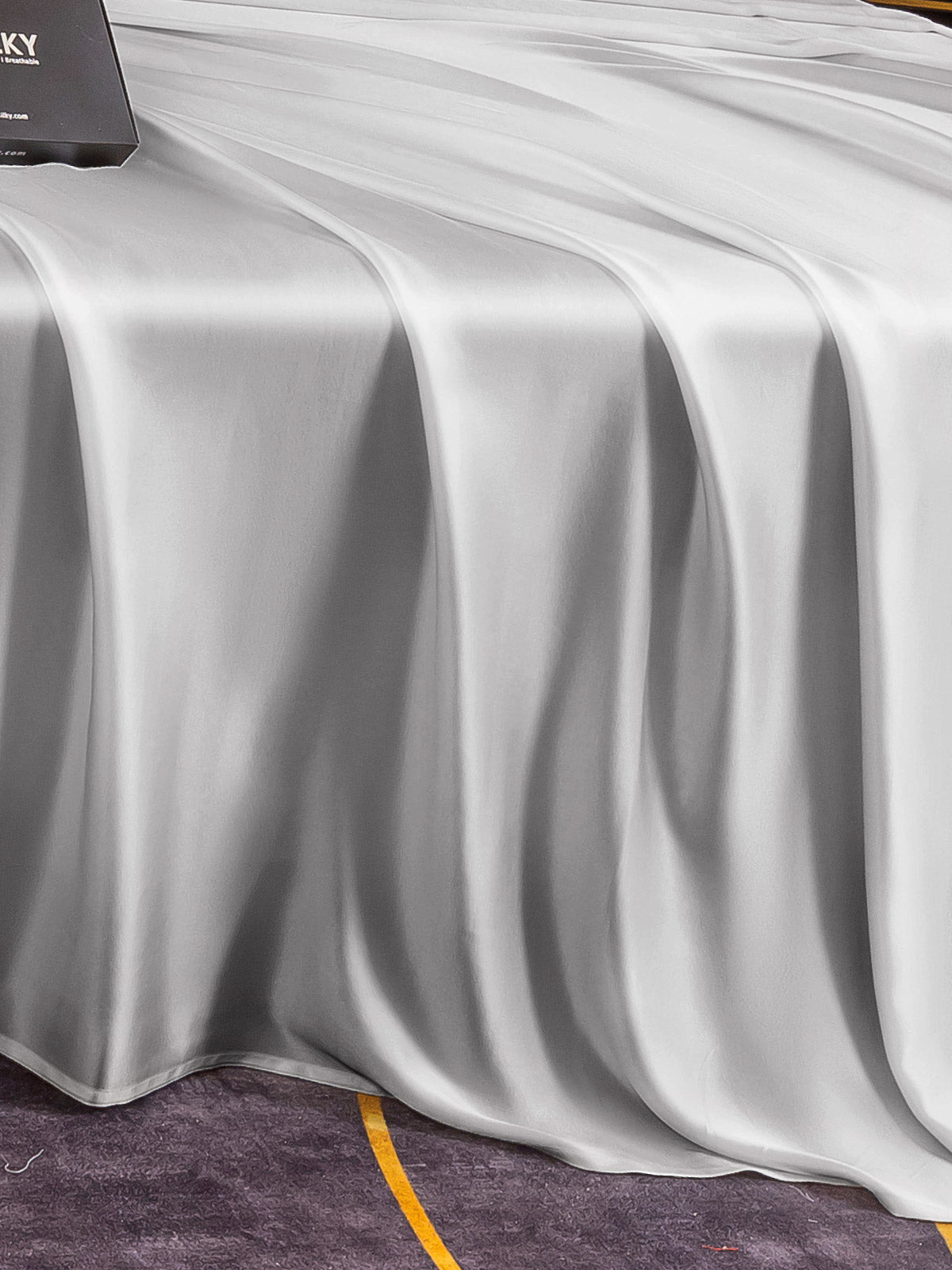 [فضة] SilkSilky-SA 25Momme الحرير الخالص Bedding Set 005