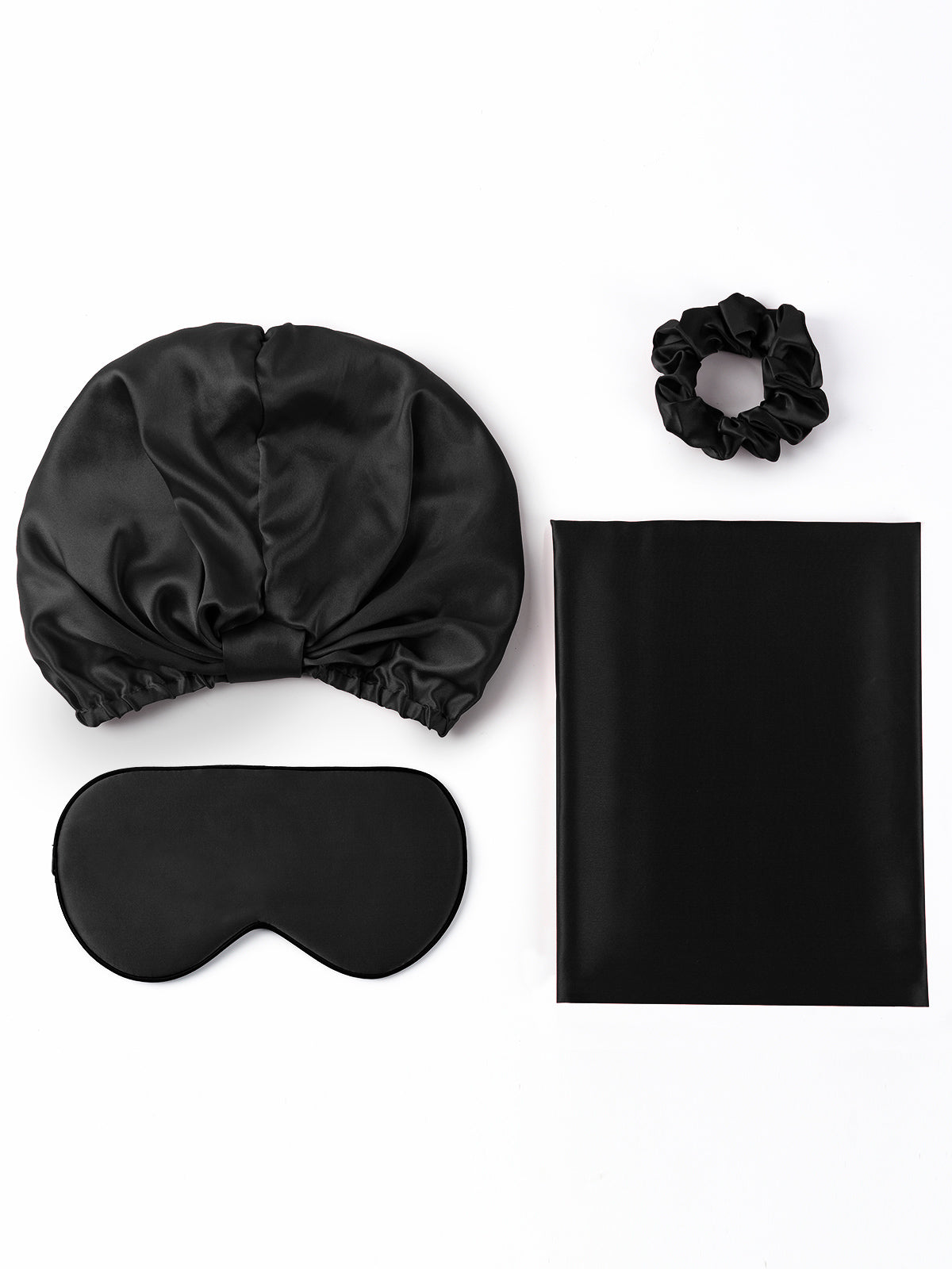 [أسود] SilkSilky-SA 22Momme الحرير الخالص Pillowcase Set 001