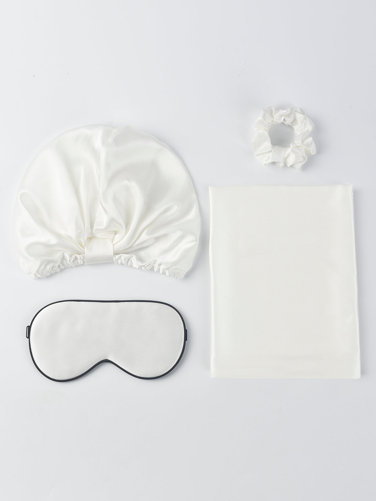[أبيض] SilkSilky-SA 22Momme الحرير الخالص Pillowcase Set 001