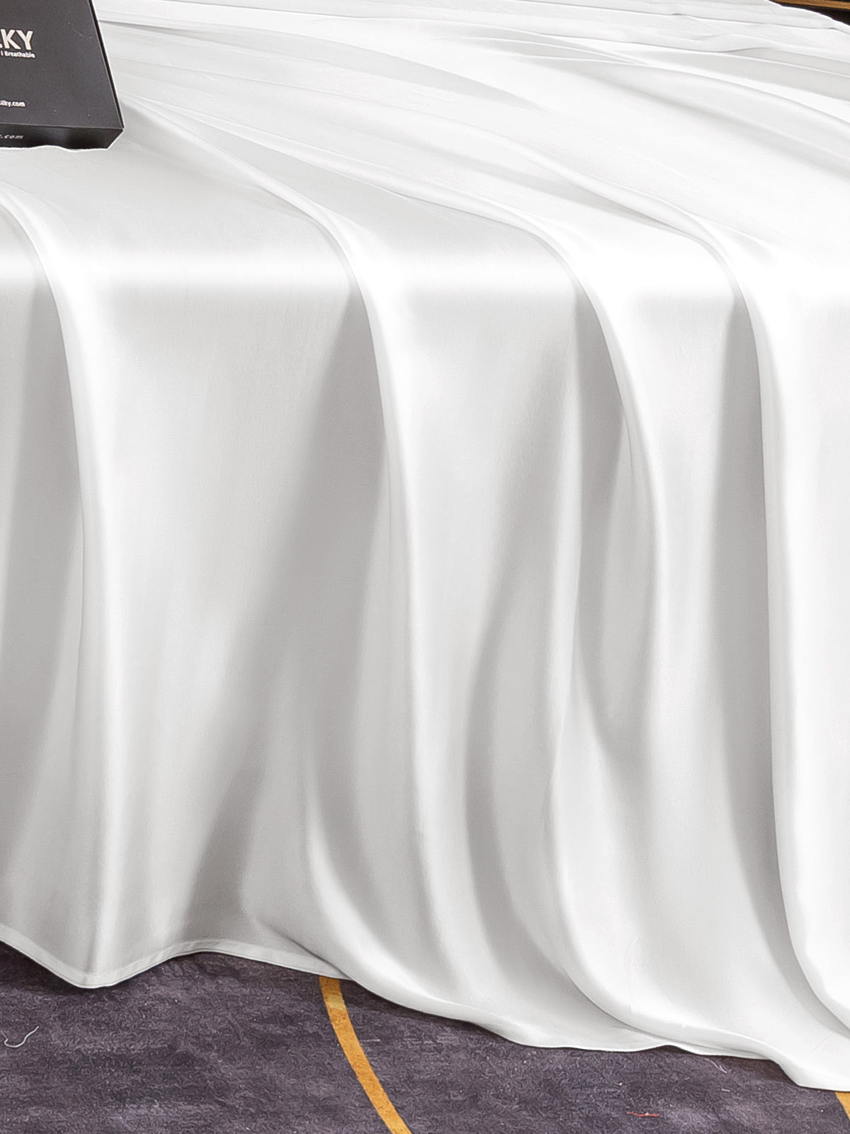 [أبيض] SilkSilky-SA 25Momme الحرير الخالص Bedding Set 005