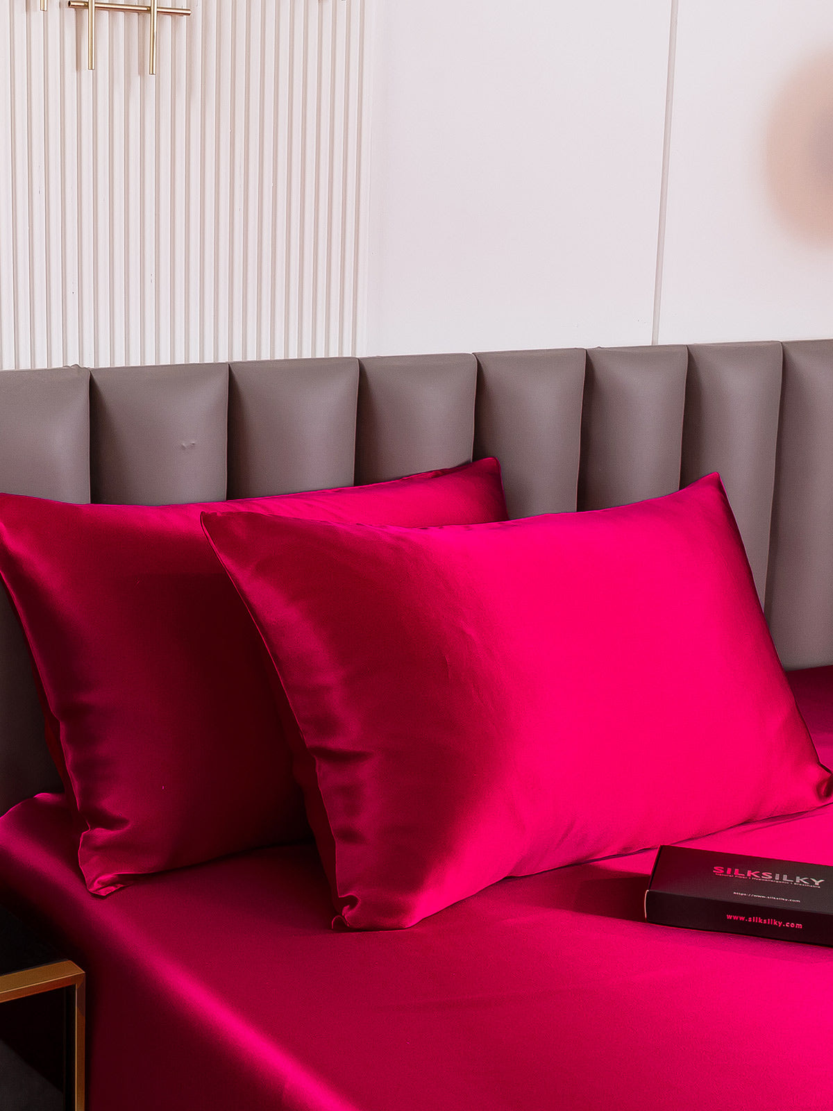 [خمر] SilkSilky-SA 30Momme الحرير الخالص Pillowcase 002