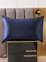 [أزرق غامق] SilkSilky-SA 30Momme الحرير الخالص Pillowcase 001