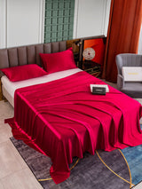 [خمر] SilkSilky-SA 25Momme الحرير الخالص Bedding Set 002