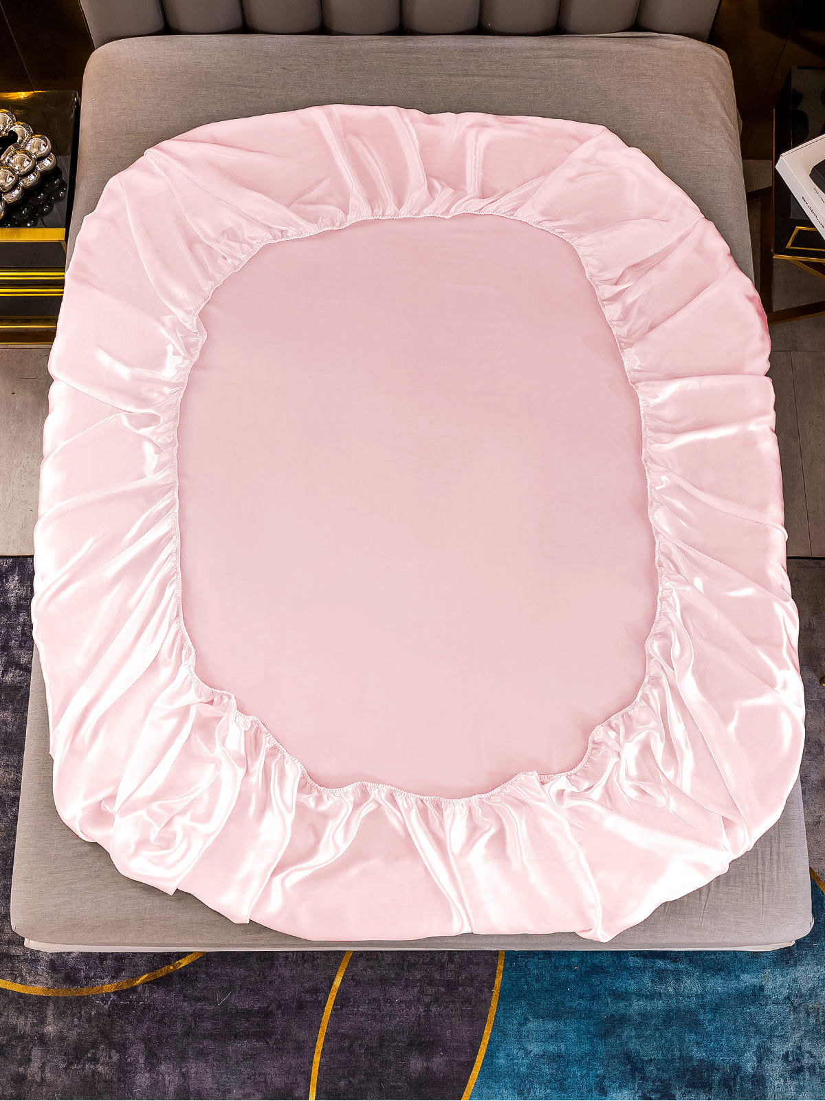 [لون القرنفل] SilkSilky-SA 25Momme الحرير الخالص Bedding Set 005