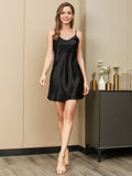 SilkSilky-SA-Silk-Sleeveless-Nightgown-أسود-004