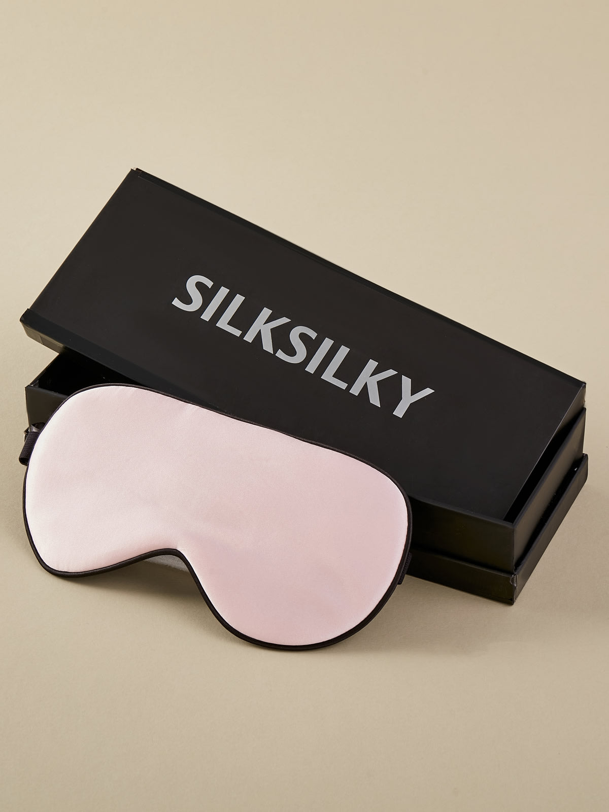 SilkSilky SA 19Momme الحرير الخالص Eye Mask لونالقرنفل 001